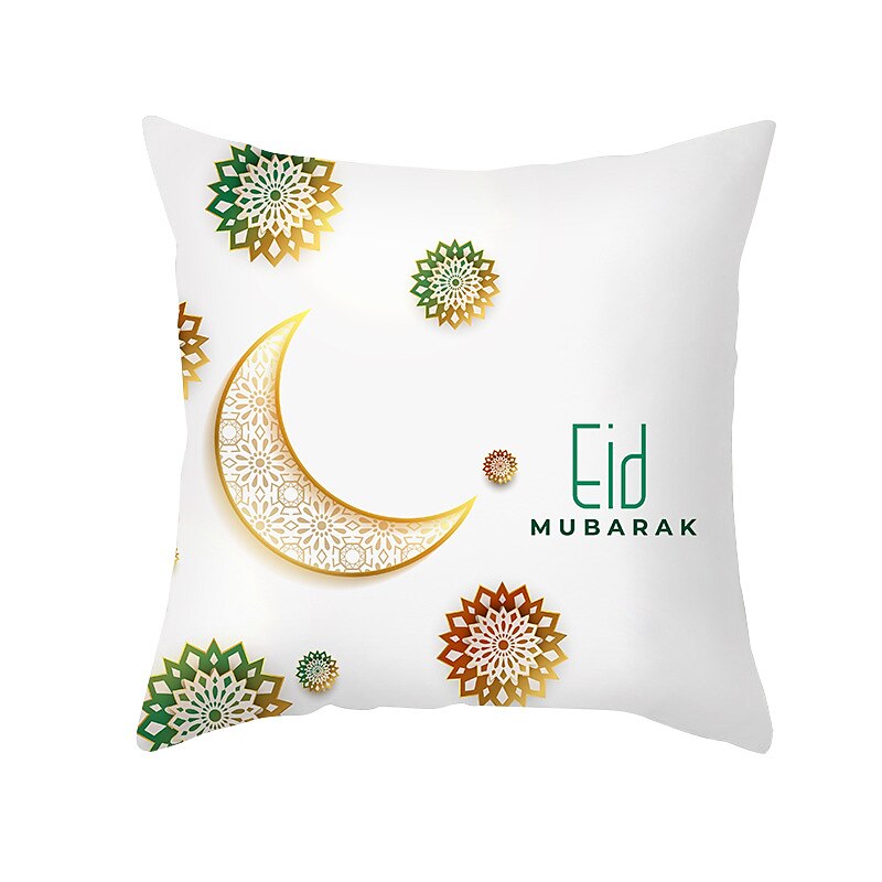 ramadan kareem kuddfodral eid mubarak 1 st mjukt dekorativt fyrkantigt kuddfodral örngott för sovrum vardagsrum soffa soffstol maskintvättbar 2025 - $10.99 –P2