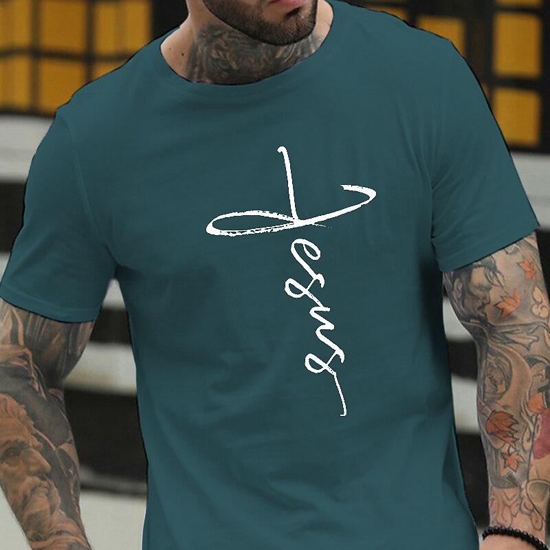 Homens Letra impressão de carta Camiseta Estilo casual Algodão Manga Curta Gráfico Camisa Vinho Preto Branco Camiseta confortável Férias Casual Roupas de estilistas de 2025 por $15.99 –P11