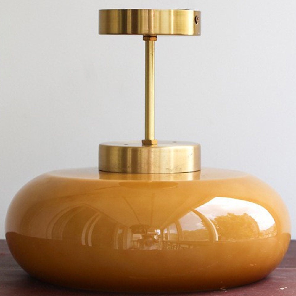 luzes de teto vintage, lustre de vidro retrô, lustre de montagem embutida, jantar lustre de latão exclusivo de 2026 por $214.49 –P7