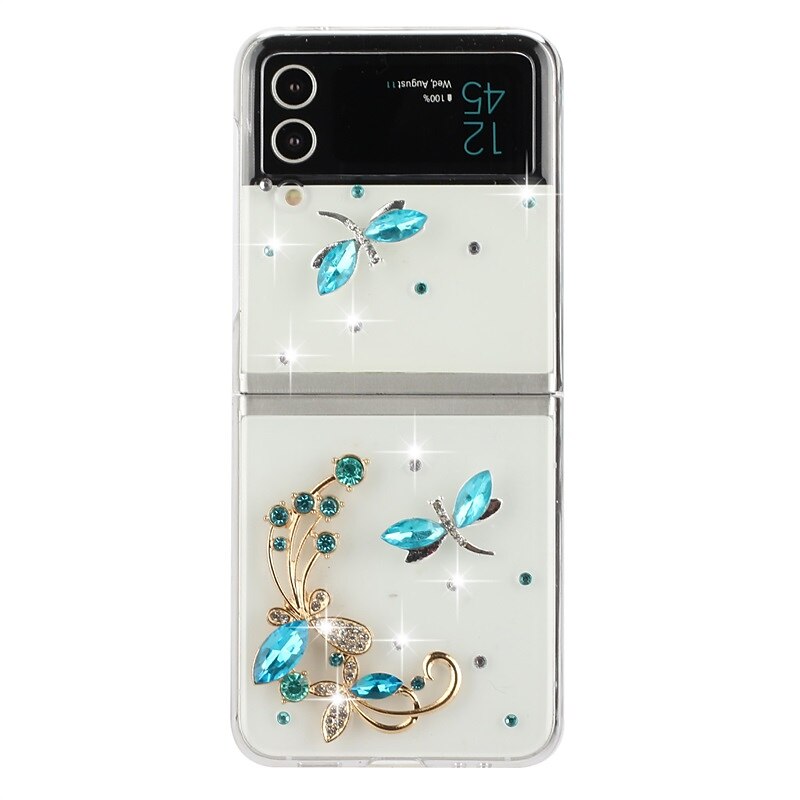 telefon Etui Til Samsung Galaxy Z Flip 6 Z Flip 5 Z Flip 4 Z Flip 3 Flip Case Flipp Bling Rhinstein Krystall diamant PC 2025 - $13.99 –P7