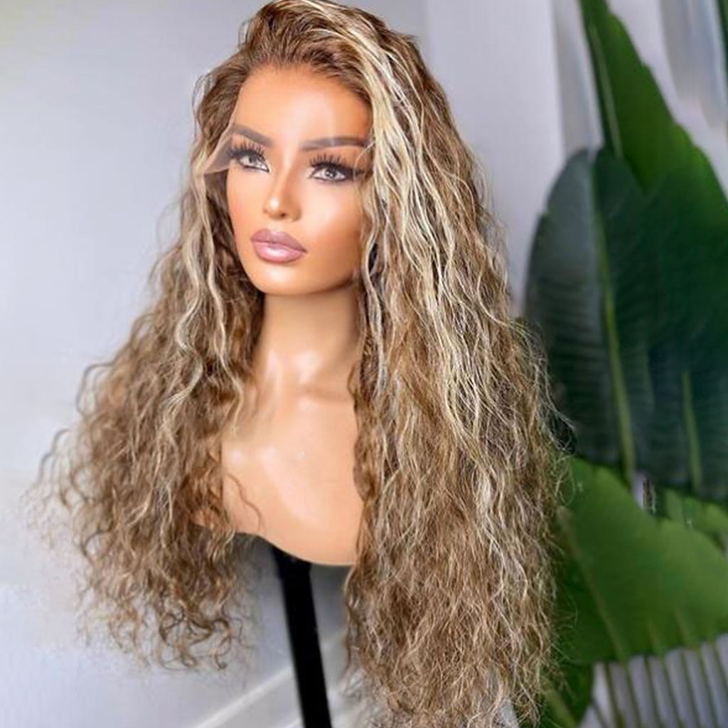 parrucche bionde vergini brasiliane in evidenza parrucche frontali in pizzo onda d'acqua parrucche frontali in pizzo hd trasparenti per capelli umani del 2025 a $334.89 –P1
