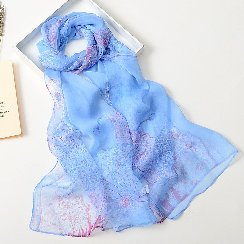 fiore estate donna stile sottile sciarpa bandana morbida bandana femminile elegante scialle hijab hairscarves sciarpa da spiaggia del 2025 a $25.99 –P2