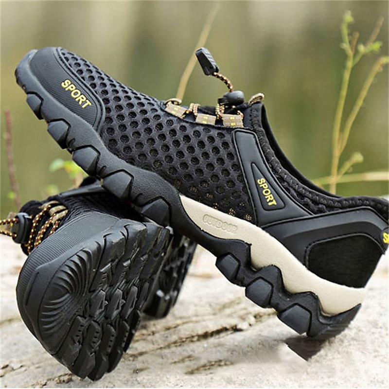 pustende mesh joggesko for menn – lette, sklisikre utendørs atletiske joggesko for fotturer, fotturer og vannsport 2025 - $32.99 –P6