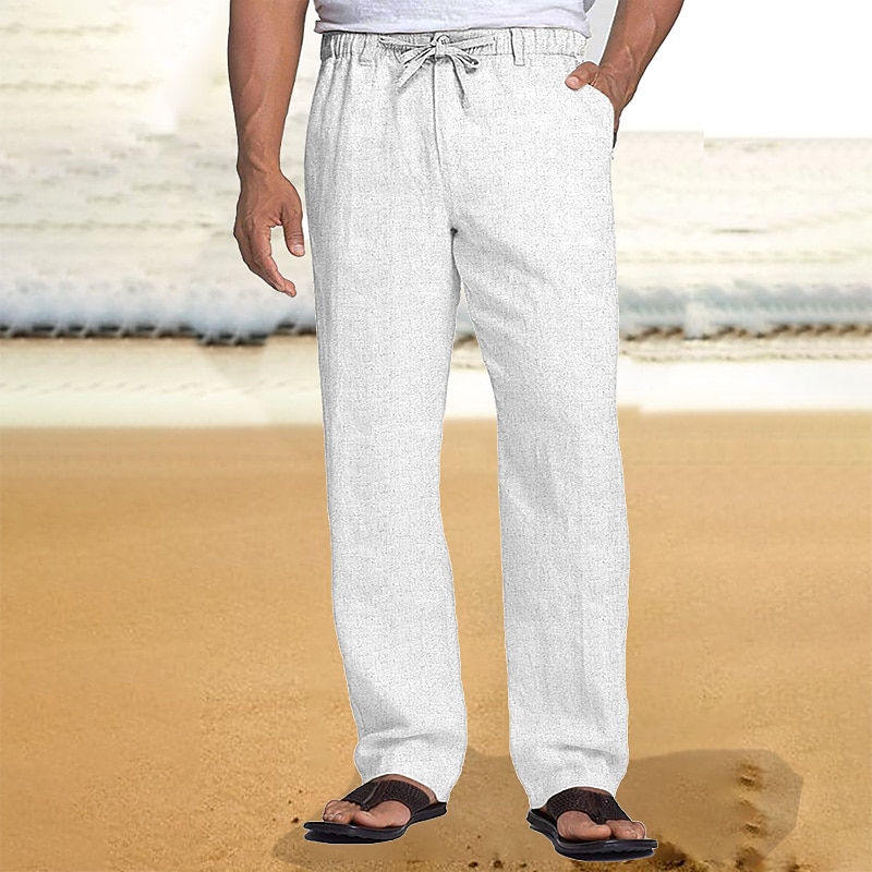 Linen Pants, Drawstring Linen Pants, Linen Pants for Women, Beach