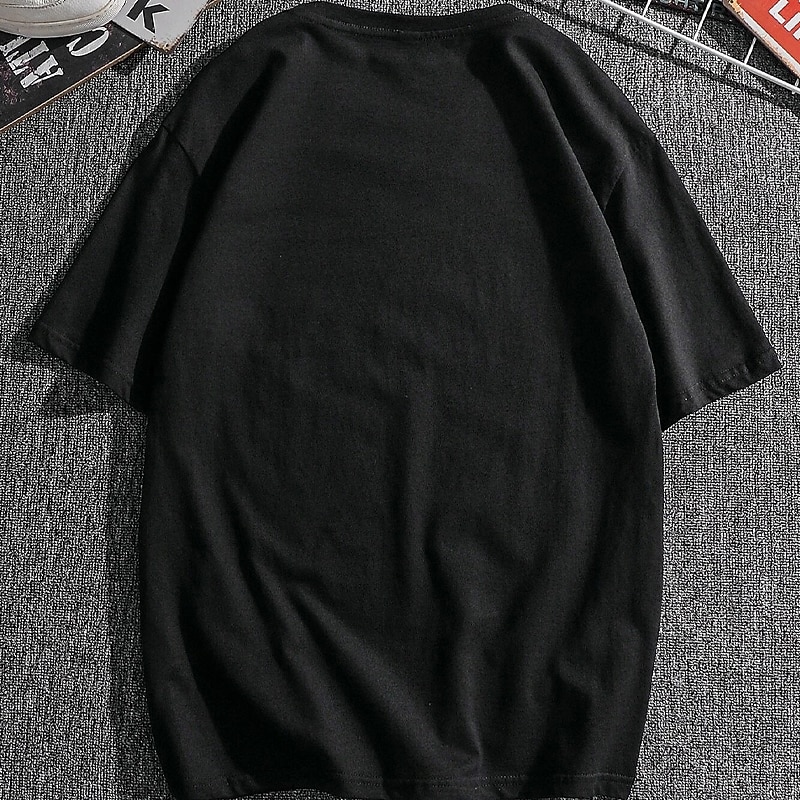 Bărbați Mărime Plus Mare înalt Tricou Tricouri Tricou grafic Crown & Letter Crewneck Negru Alb Roșu-aprins Mânecă scurtă În aer liber Ieșire Imprimeu Scrisă Îmbrăcăminte Amestec Bumbac Stilat Casual 2026 - $13.49 –P2