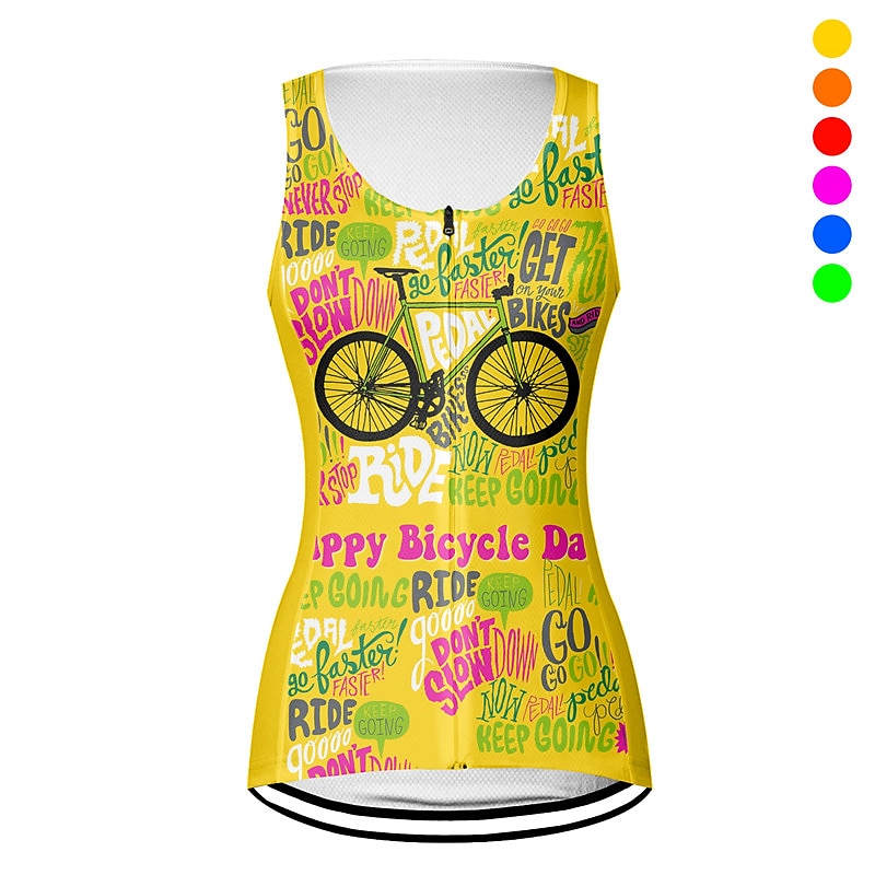 Damskie Kamizelka rowerowa Koszulka rowerowa Graficzny Litery i cyfry Śmieszne Bez rękawów Rower Kamizelka Dżersej Top z 3 tylnymi kieszeniami Kolarstwo górskie Kolarstwie szosowym Szybkie wysychanie 2026 - $28.99 –P2