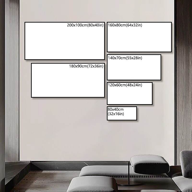 Ölgemälde handgemachte handgemalte Wandkunst abstrakte bunte Heimtextilien Dekor gerollte Leinwand kein Rahmen ungedehnt 2025 - $60.99 –P1