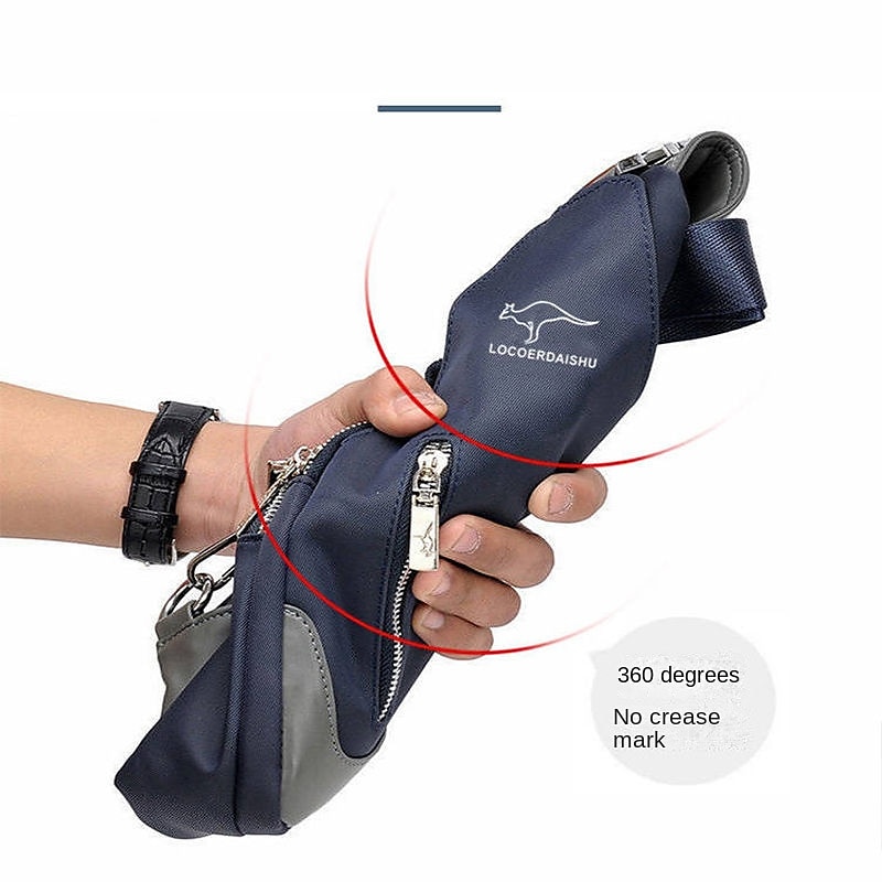 Men's Chest Bag Fashion Korean Style Casual Sports Water Proof Oxford Chest Crossbody Bags for Men Shoulder Messenger Bag 2025 - $25.99 –P9
