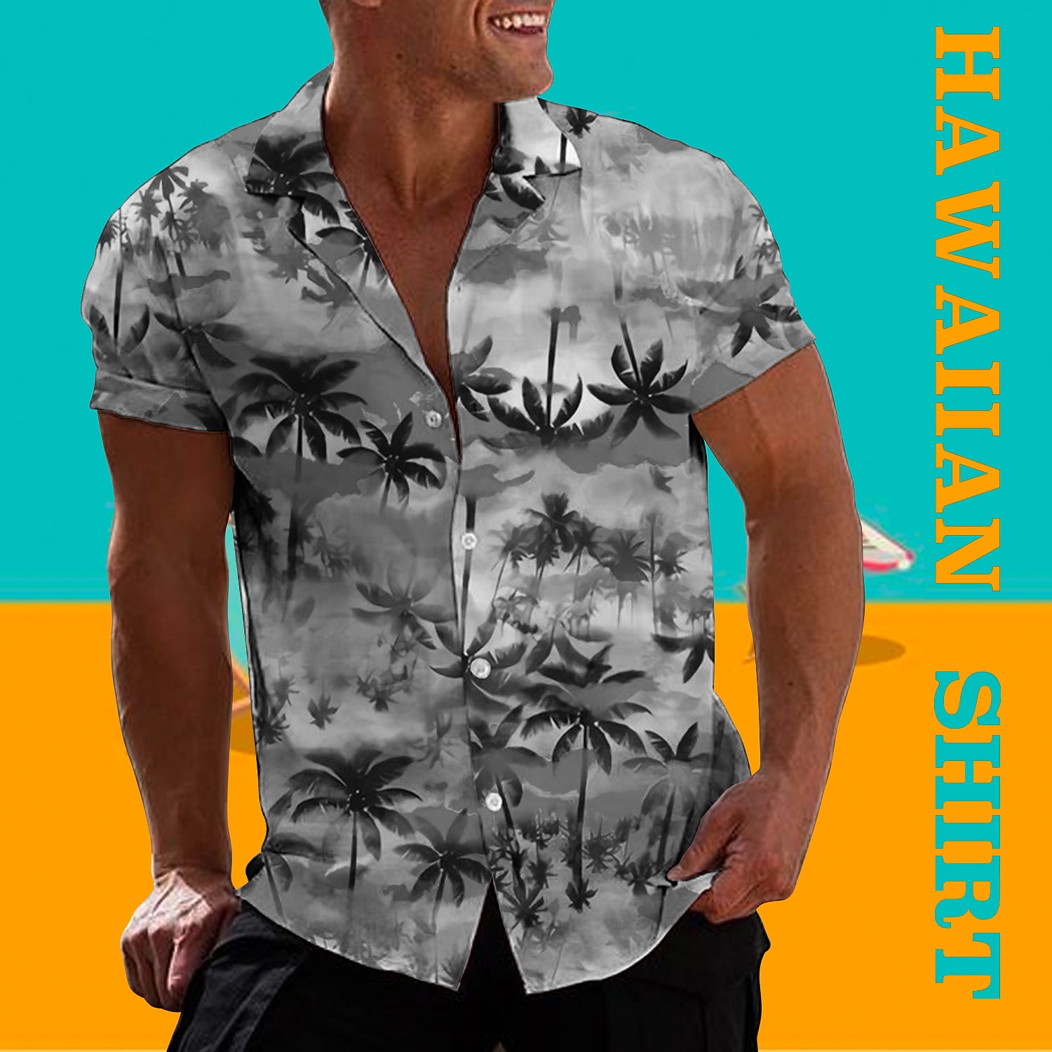 Per uomo Gradiente Albero di cocco Piante tropicali Camicia Camicia hawaiana Camicia Aloha Manica corta Camicia Collo ripiegabile Tropicale Di tendenza Hawaiano Informale Hawaiano Per eventi Nero Blu del 2025 a $24.99 –P3
