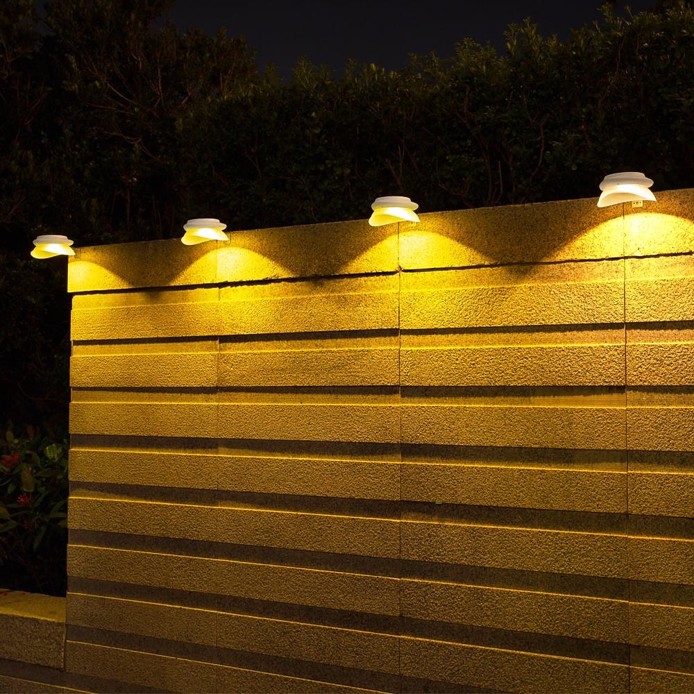 1/4/6 τμχ ηλιακά φώτα υδρορροής υπαίθριο αδιάβροχο ηλιακό φως φράχτη για πρόσβαση στο κατάστρωμα αυλή βεράντα δρόμο γκαράζ σκάλα τοίχος διακόσμηση τοπίου φωτισμός ηλιακό φως νύχτας 2026 - $28.99 –P3