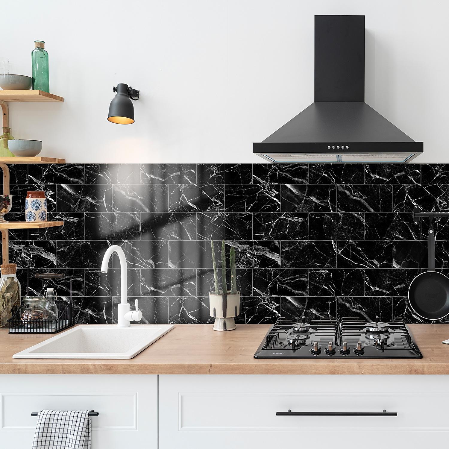 Cool Wallpapers Wall Mural 16pcs Marble Patterned Wallpaper, Waterproof Peel And Stick Wall Covering Sticker Film Home Deco, 4''x8'' 2025 - $26.99 –P10
