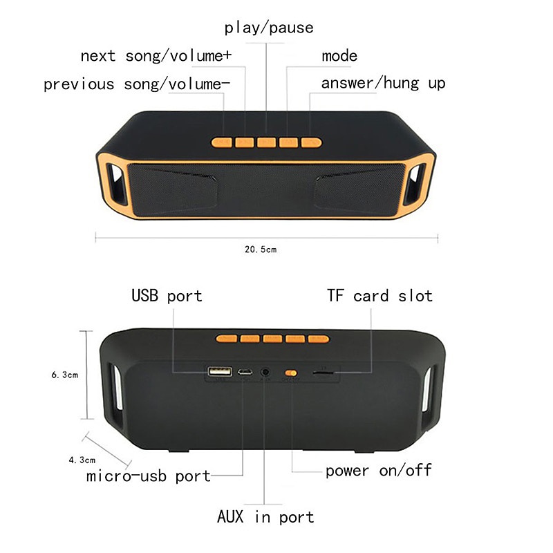 Portable Wireless Bluetooth Speakers Built-in 1800mAh Battery Power Bank Outdoor Portable TWS Speakers with Powerful Rich Bass Loud Stereo Sound 33ft Wireless Range HD Call Compatible with iPhone 2025 - $19.99 –P8