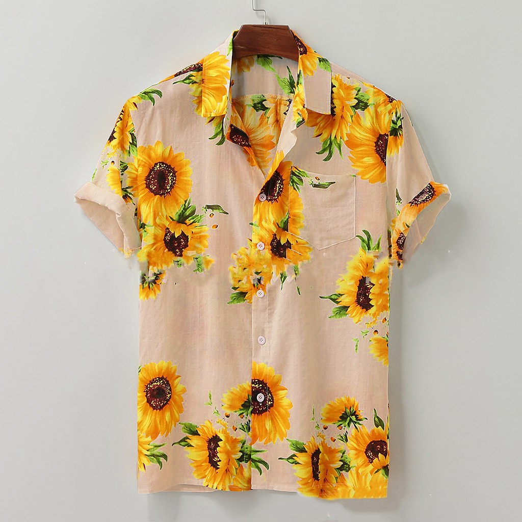 Per uomo Faretto multicolore Camicia Camicia con bottoni Manica corta Streetwear Originale Informale Esterno Informale Giornaliero Estate Collo ripiegabile Bottone giù Giallo Chiaro Giallo Rosa Blu del 2025 a $24.99 –P8