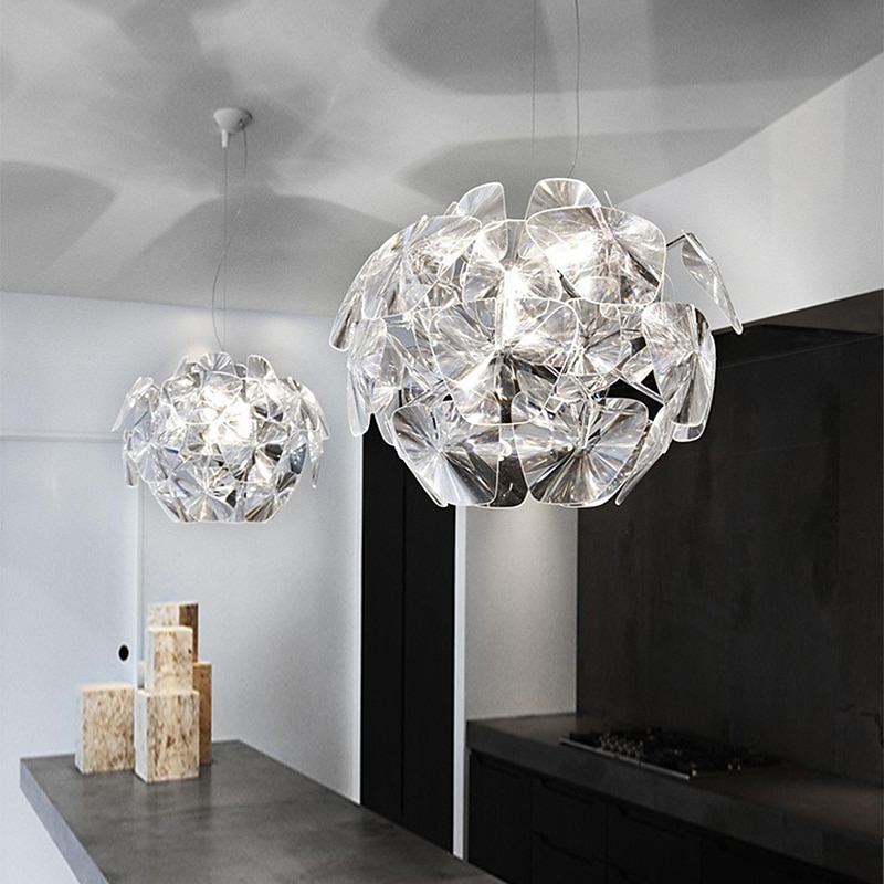 LED-Pendelleuchte 60cm Blumendesign moderne Acryl-Kronleuchter-Pendelleuchte exquisite Deckenbeleuchtung dekorative Deckenleuchte für Wohnzimmer Flur Schlafzimmer 2025 - $399.99 –P8