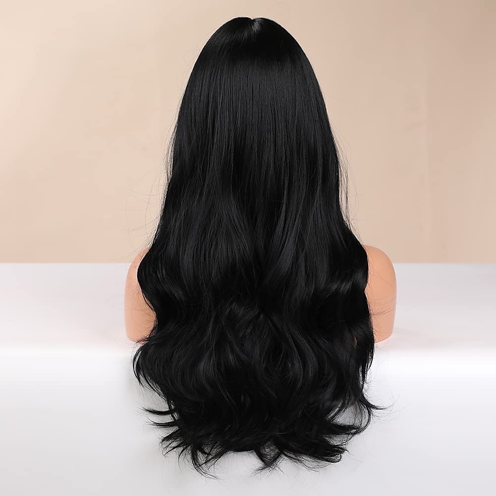 Long Auburn Wig with Bangs Layered Curly Orange Wigs for Women Natural Synthetic Wigs for Daily Use 2025 - $34.99 –P11