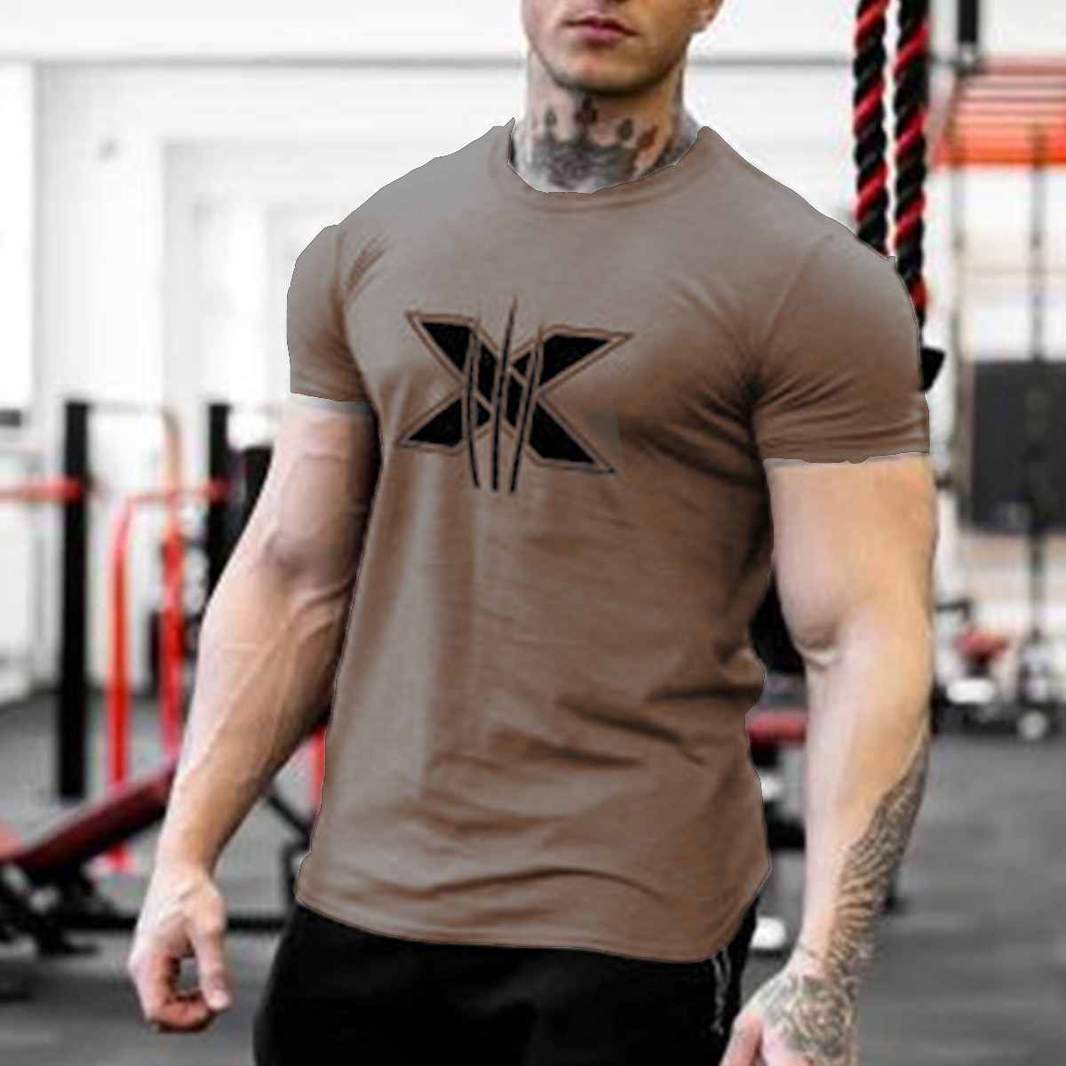 Hombre Graphic Letra Arañazos Camiseta Tee Algodón Manga Corta Gráfico Camisa Negro Blanco Verde Ejército Camiseta cómoda Aptitud física Gimnasia Ropa de diseñador de moda 2025 - $15.99 –P12