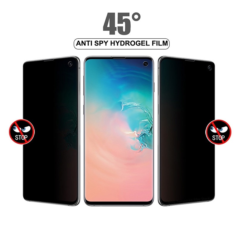 2025年 2 PCS スクリーンプロテクター 用途 サムスンのギャラクシー S24 Ultra Plus S23 S22 S21 S20 Plus Ultra Note 20 Ultra 10 Plus S25ウルトラ TPUヒドロゲル 覗き見防止 気泡防止 指紋防止 超薄型 傷防止  コレクション – $13.99 –P2