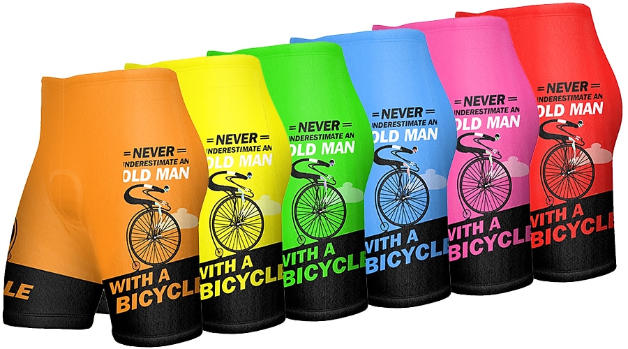 Herr Cykelshorts Cykel Vadderade shorts Underdelar Bergscykling Vägcykling sporter Grafisk 3D Tablett Cykel Andningsfunktion Snabb tork Gul Rosa Polyester Elastan Kläder Cykelkläder 2025 - $25.99 –P1