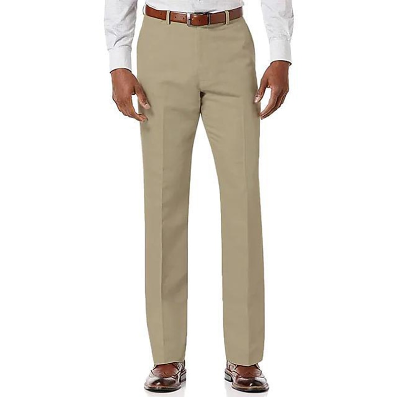 Herren Hose Hosen Freizeithose Tasche Glatt Komfort Atmungsaktiv Outdoor Täglich Ausgehen Modisch Strassenmode Weiß Hellgrün 2026 - $24.99 –P9