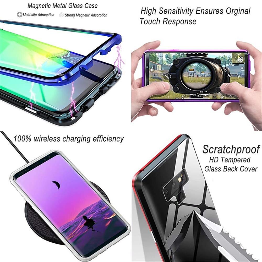 телефон Кейс для Назначение SSamsung Galaxy S24 S23 S22 Плюс Ультра A54 A34 A14 A72 A53 A33 A23 A13 A71 A12 A32 A52 Магнитный адсорбционный футляр и протектор экрана Прозрачный Магнитный Прозрачный 2025 - $17.99 –P6