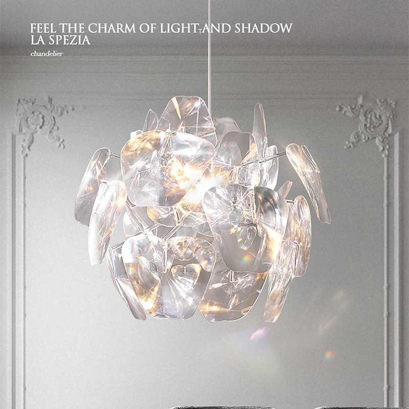 LED Pendant Light 60cm Flower Design Modern Acrylic Chandelier Pendant Lamp Exquisite Ceiling Lighting Decorative Ceiling Light for Living Room Hallway Bedroom 2026 - $399.99 –P9