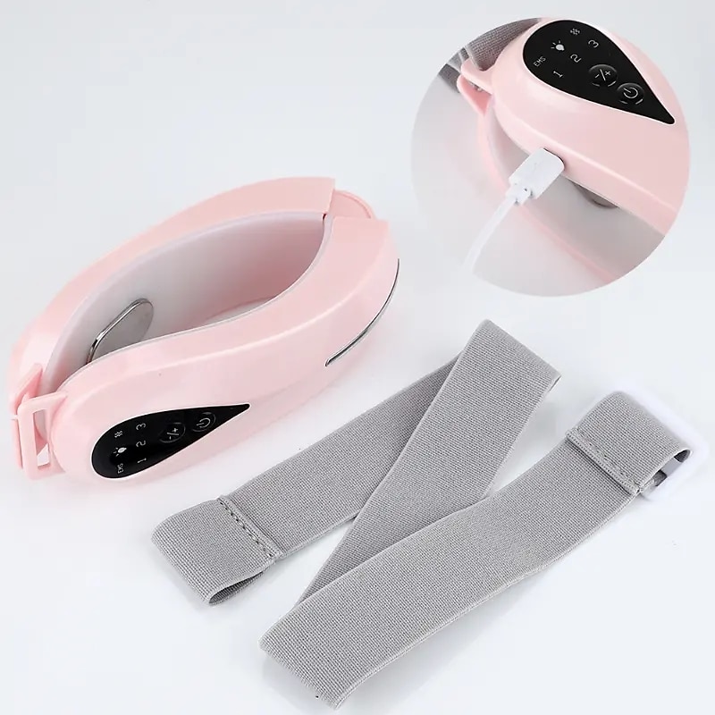 EMS Facial Lifting Massager Double Chin V Shape Lift Belt Red Blue Light LED Face Slimming Vibration Face Lift Devices Skin Care Perfect Birthday Gift For Mother Girls Women 2025 - $36.99 –P7