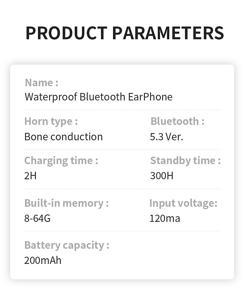 Bone Conduction Bluetooth Earphones - IPX8 Waterproof MP3 Player, 32GB Memory, HiFi Ear-Hook Headphones with Mic for Swimming​ 2025 - $55.99 –P19