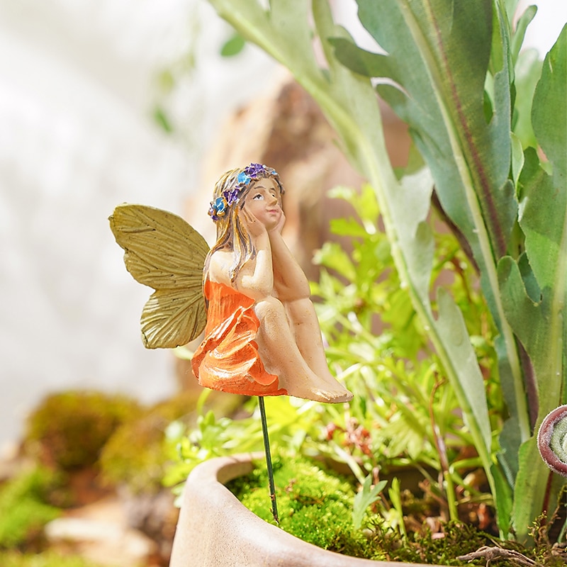 2 pièces papillon fée pot de fleur paysage décoratif accessoires décoratifs de 2025 ? $14.49 –P7