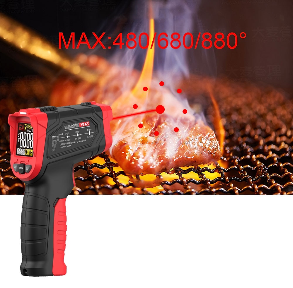 TASI TA601A TA601B TA601C Digital Infrared Thermometer Laser Positioning Temperature Meter LCD Light Alarm Non-Contact Termometro 2025 - $41.99 –P7