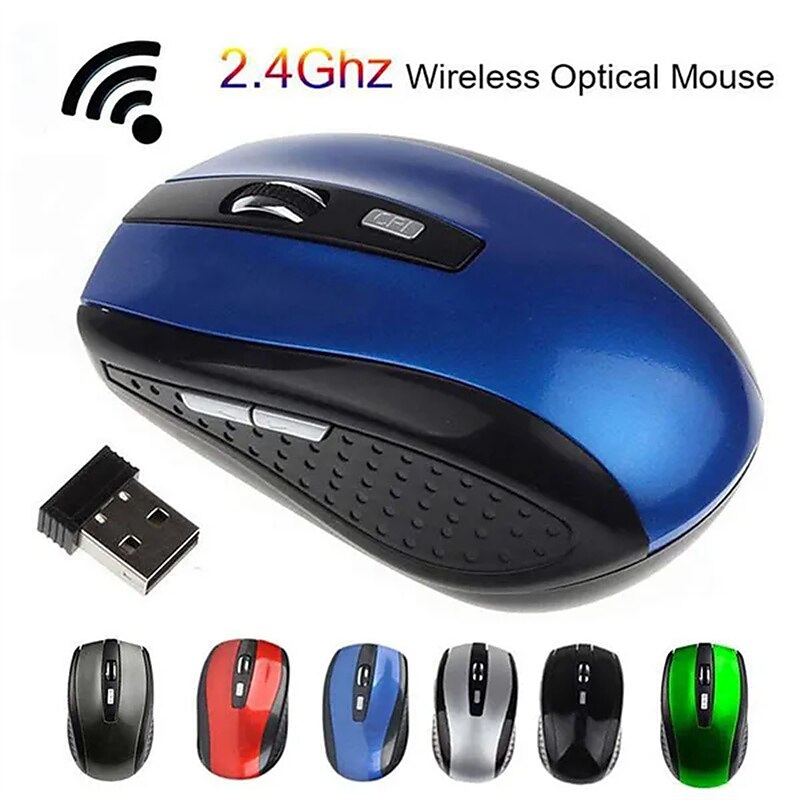 Gaming Wireless Mouse Ergonomic Mouse 6 Keys 2.4GHz Mause Gamer Computer Mouse Mice For Gaming Office 2025 - $12.99 –P1
