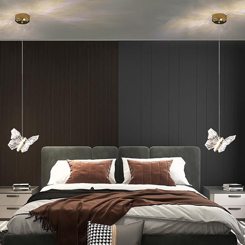 led pendentif lumière chambre île éclairage moderne acrylique pendentif luminaires papillon conception idéal pour îlot de cuisine cuisine éclairage chambre suspension de 2025 ? $118.99 –P5