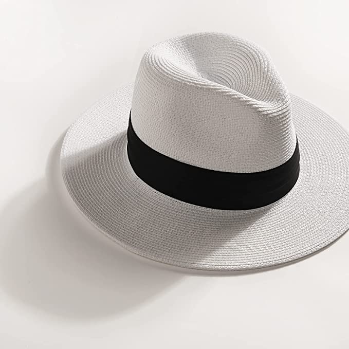 1 pcs Womens Mens Wide Brim Straw Panama Hat Fedora Summer Beach Sun Hat  Straw Hat for Women 2026 - $18.49 –P17