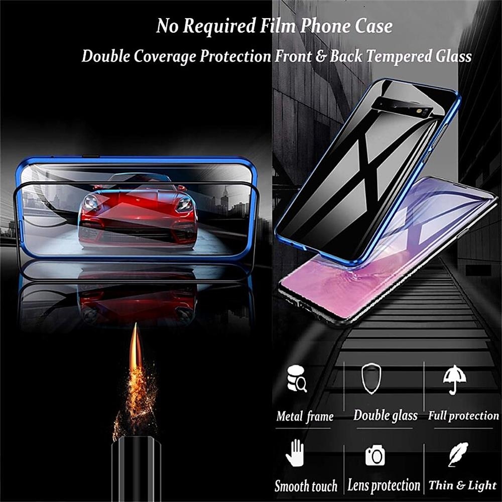 телефон Кейс для Назначение SSamsung Galaxy S24 S23 S22 Плюс Ультра A54 A34 A14 A72 A53 A33 A23 A13 A71 A12 A32 A52 Магнитный адсорбционный футляр и протектор экрана Прозрачный Магнитный Прозрачный 2025 - $17.99 –P8