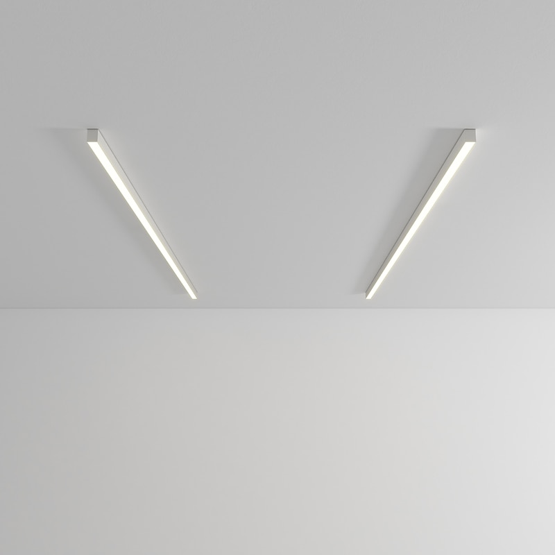 plafoniera a led dimmerabile 60cm 80cm line design plafoniere in metallo acrilico per soggiorno ufficio 110-240v del 2025 a $97.99 –P5