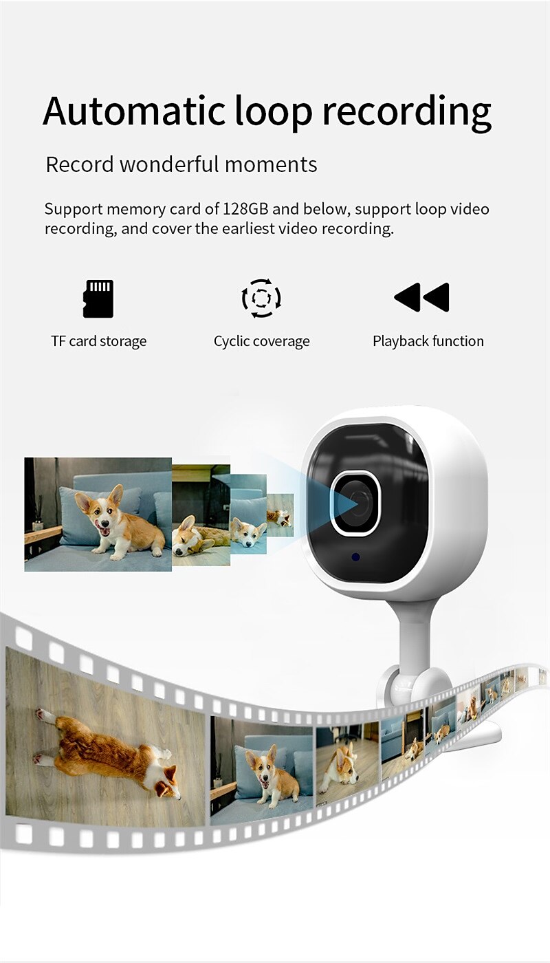 A3 1080P Surveillance IP WiFi Camera Mini Home Smart Two Way Intercom Survalance Camera Audio Video Night wifi Security Monitor 2025 - $36.99 –P6
