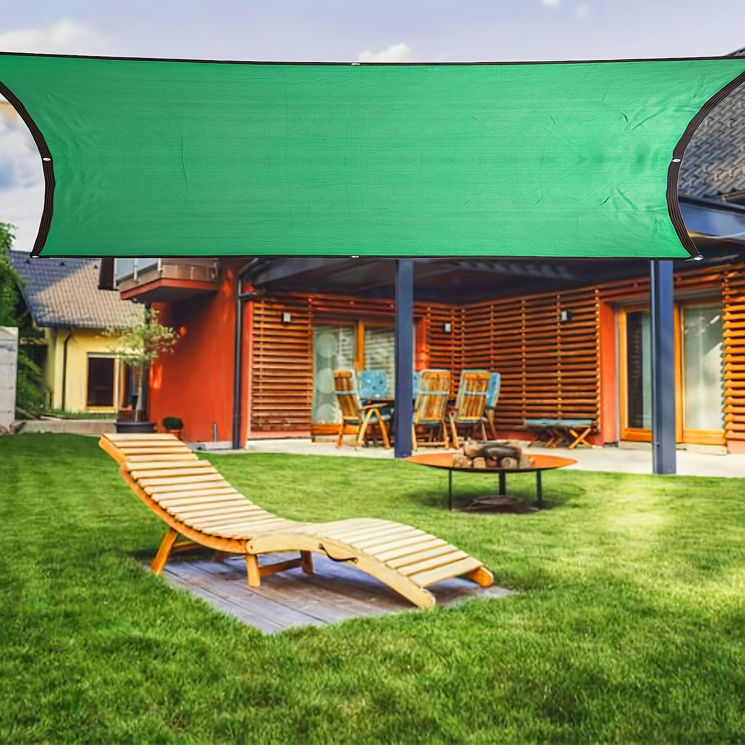 groen zonneschermdoek, dicht schaduwnet warmte-isolatienet, schaduwdoek, zon- en sneeuwbescherming voor balkon, binnenplaats, campercamping 2025 - $15.49 –P5