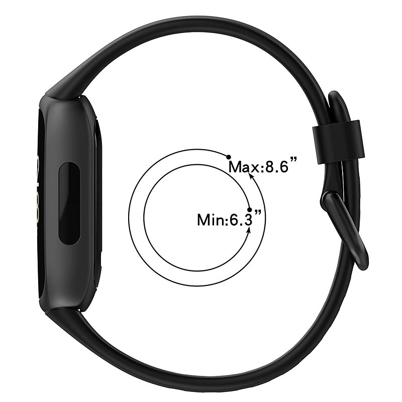 Smart Watch Band Compatible with Fitbit Inspire 3 Silicone Smartwatch Strap Metal Clasp Waterproof Adjustable Sport Band Replacement Wristband 2025 - $11.99 –P2