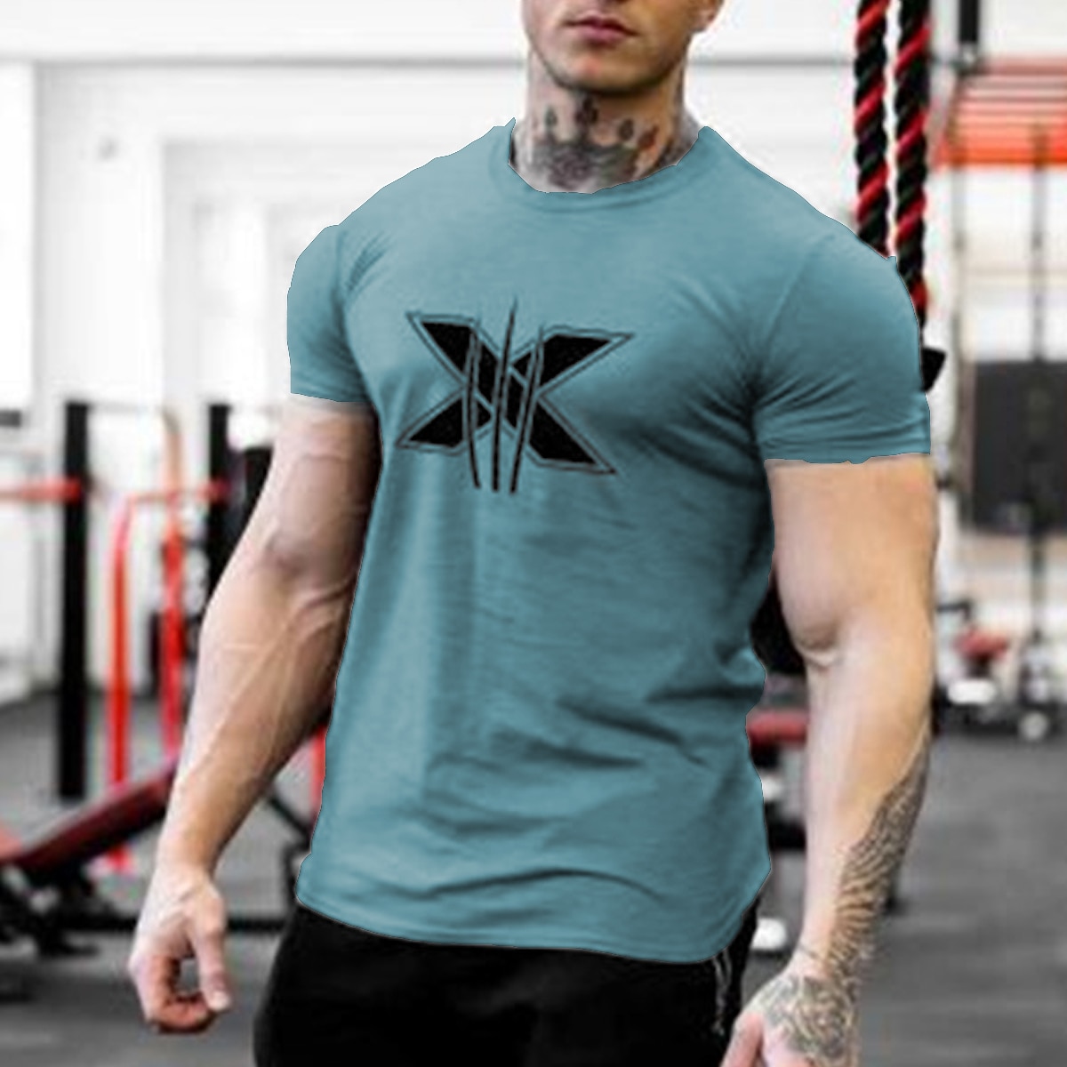 Hombre Graphic Letra Arañazos Camiseta Tee Algodón Manga Corta Gráfico Camisa Negro Blanco Verde Ejército Camiseta cómoda Aptitud física Gimnasia Ropa de diseñador de moda 2025 - $15.99 –P16