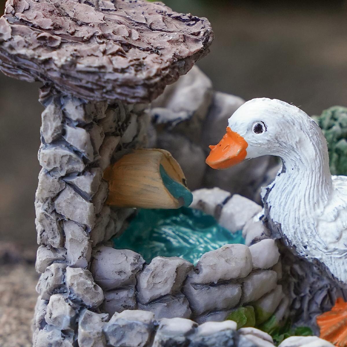 Drinking Duck Micro Landscape Ornaments Outdoor Garden Creative Resin Crafts 2025 - $5.49 –P5