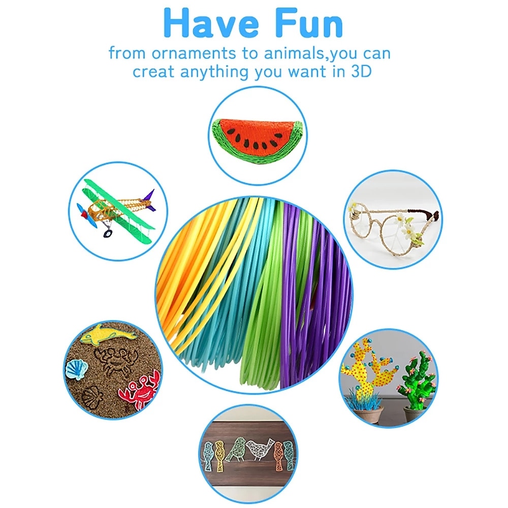 Crayon 3D bricolage impression 3D stylo faisant graffiti fil pla art graphique enfants jouet festival cadeau d'anniversaire pour cadeaux de noël de 2025 ? $35.99 –P14
