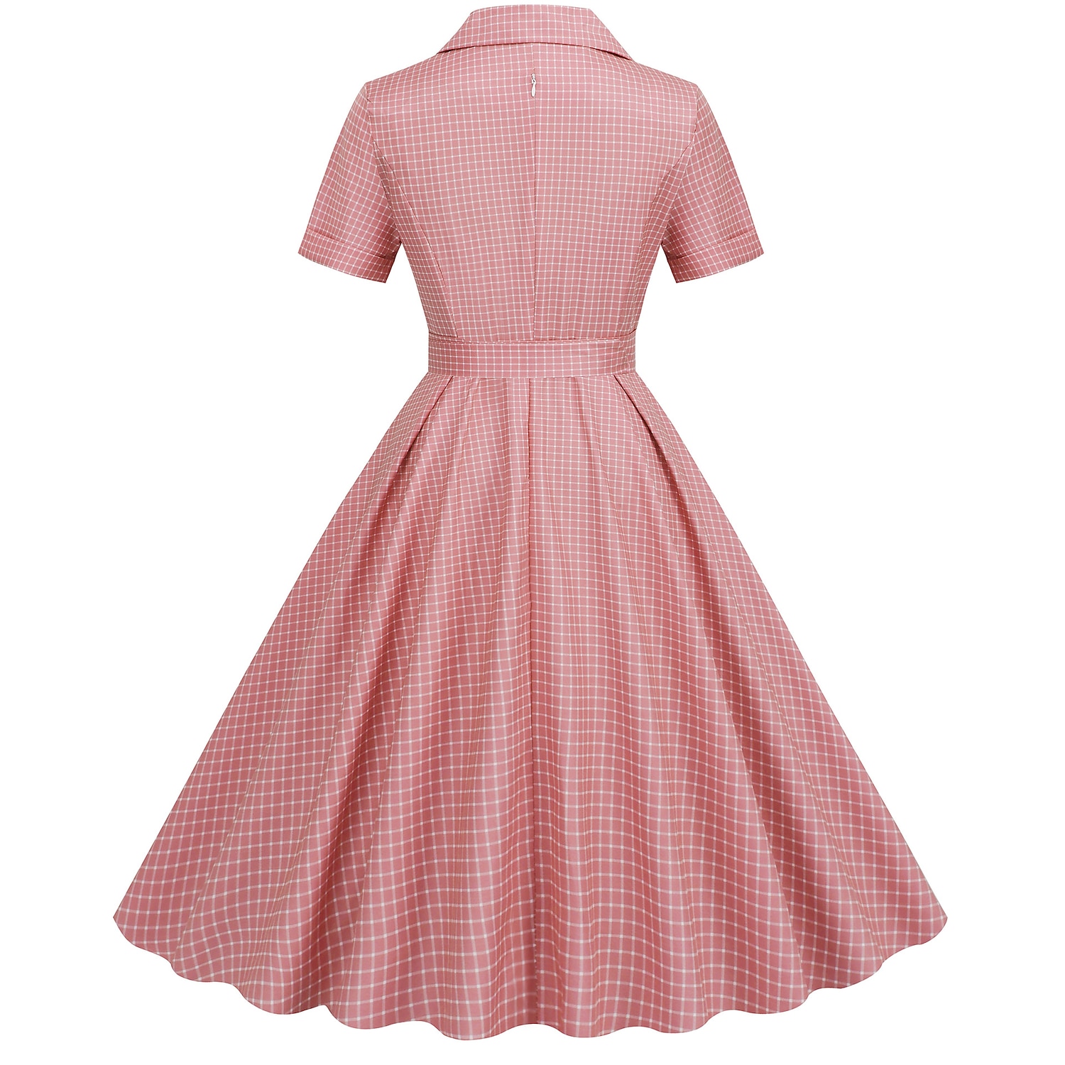 Retro 50. léta Rockabilly Ke kolenům Houpací šaty Flare šaty Košilové šaty S páskem Pléd Dámské Karneval Plesová maškaráda Čajový dýchánek Běžné / Denní Retro tematická párty Dospělé Šaty Jaro léto 2025 - $29.99 –P17
