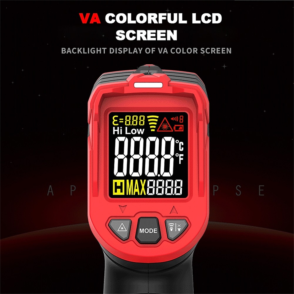 TASI TA601A TA601B TA601C Digital Infrared Thermometer Laser Positioning Temperature Meter LCD Light Alarm Non-Contact Termometro 2025 - $41.99 –P6