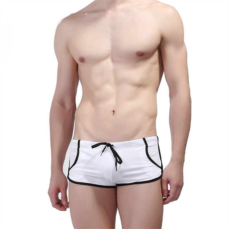 Ανδρικά Μαγιό Μαγιό Βερμούδα Swim Brief Κορδόνι Ελαστική μέση Συνδυασμός Χρωμάτων Αναπνέει Moale ΕΞΩΤΕΡΙΚΟΥ ΧΩΡΟΥ Causal Καθημερινά Χαβανέζα Στυλάτο Μαύρο Ρουμπίνι Μικροελαστικό 2025 - $11.49 –P4