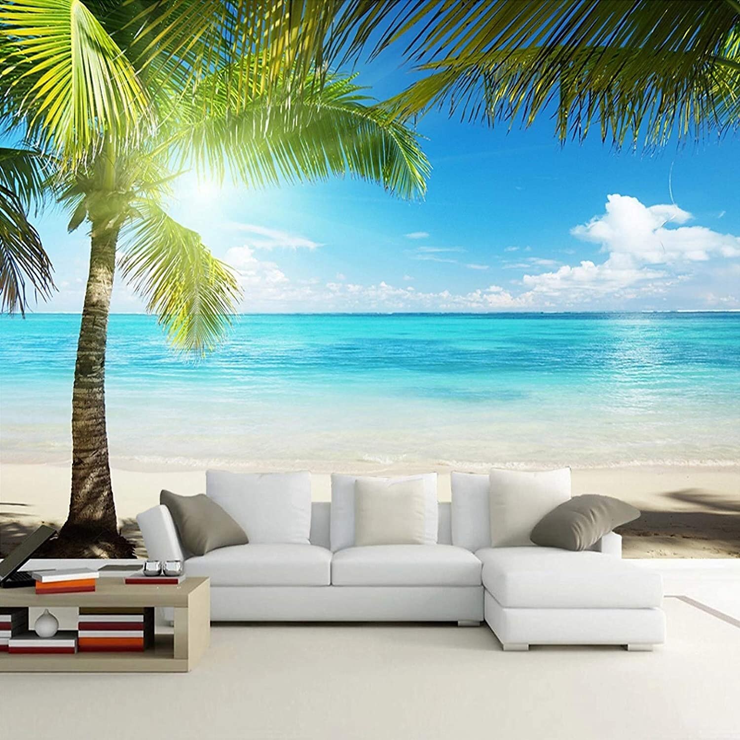 muurschildering behang muursticker die print peel en stick verwijderbare zelfklevende landschap zee boom pvc/vinyl home decor 2025 - $43.99 –P14