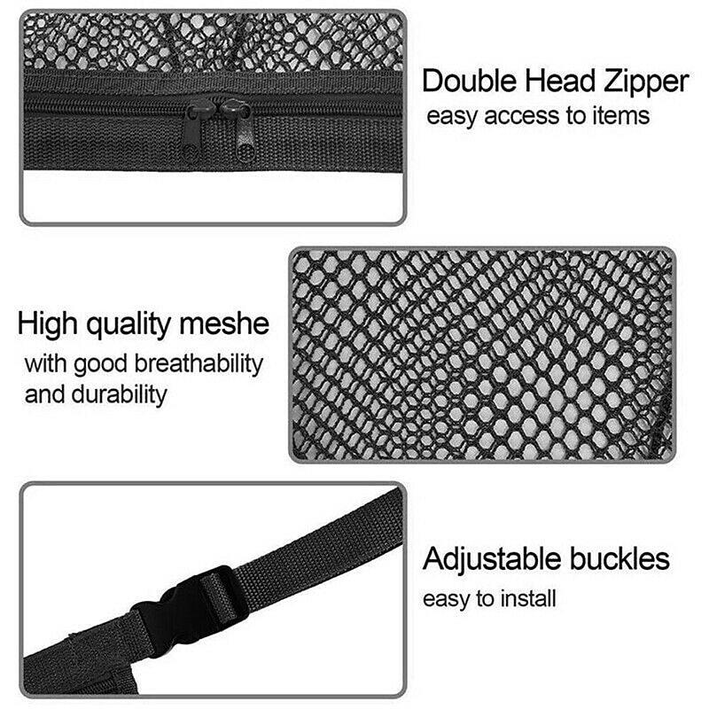 suv auto plafond opslag netto zak dubbellaags gaas auto daktas interieur bagagenet ademende netzak auto opbergen opruimen reizen lange reis camping interieur accessoires 2025 - $17.99 –P11