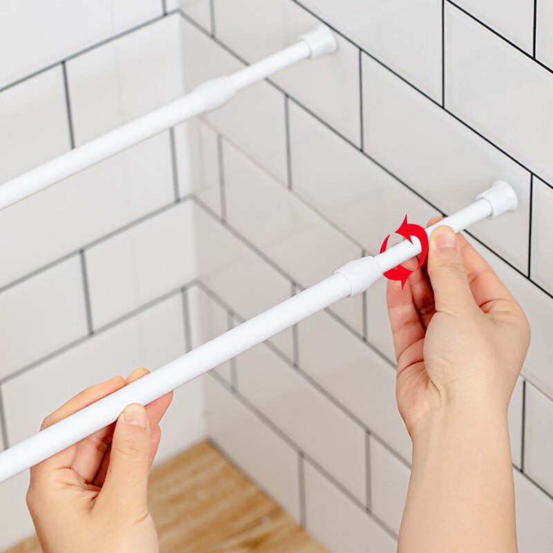 asta per tende a tensione bianca aste a molla asta per tende espandibile regolabile, per bagno, cucina, finestra, armadio, armadio, libreria progetti fai da te del 2025 a $10.49 –P10