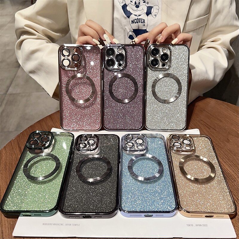 Phone Case For iPhone 15 Pro Max Plus iPhone 14 13 12 11 Pro Max Plus Back Cover With Magsafe with Screen Protector TPU 2025 - $13.99 –P1
