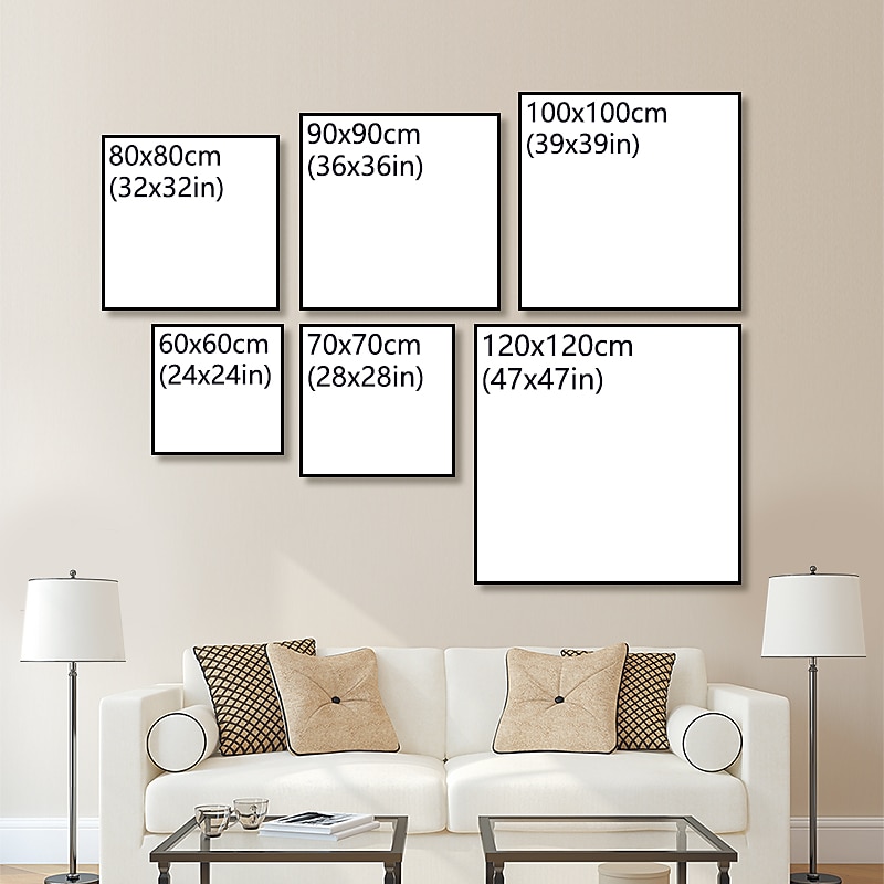 handgjord oljemålning canvas väggkonst dekoration modern abstrakt för heminredning rullad ramlös osträckt målning 2025 - $43.99 –P1