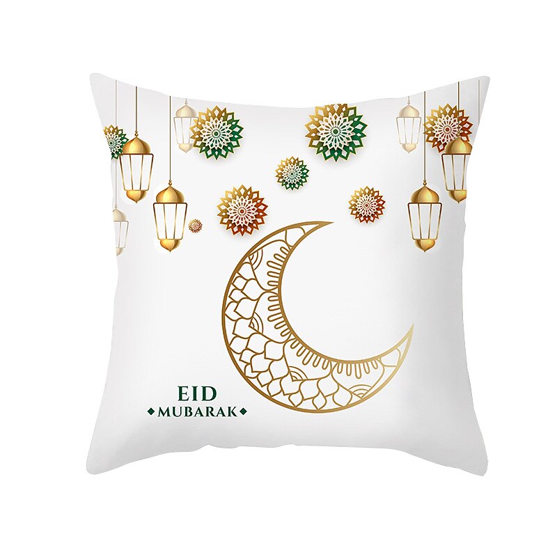 ramadan kareem kuddfodral eid mubarak 1 st mjukt dekorativt fyrkantigt kuddfodral örngott för sovrum vardagsrum soffa soffstol maskintvättbar 2025 - $10.99 –P5