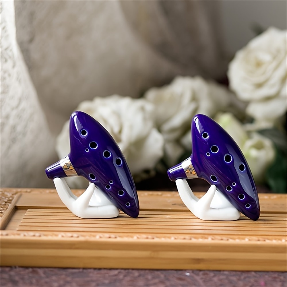 12 חורים אוקרינה קרמיקה alto c legend of ocarina כלי נגינה בחליל 2025 - $31.99 –P2